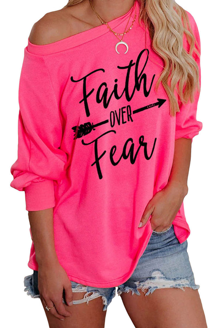 Oversized sweatshirt for women with Lune London graphic print