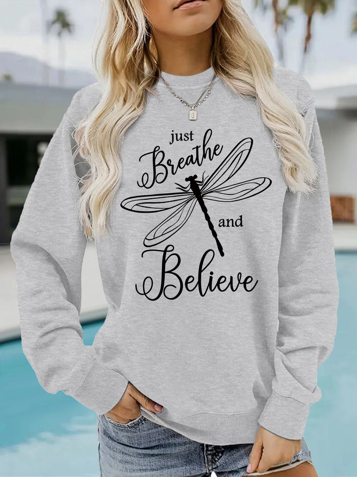 Sweat-shirt femme avec motif inspirant de cerf-volant et coupe décontractée Chic & Stil