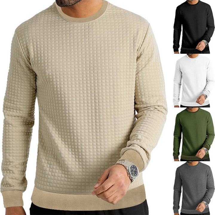 Men's sweatshirt with a unique waffle structure Lune London