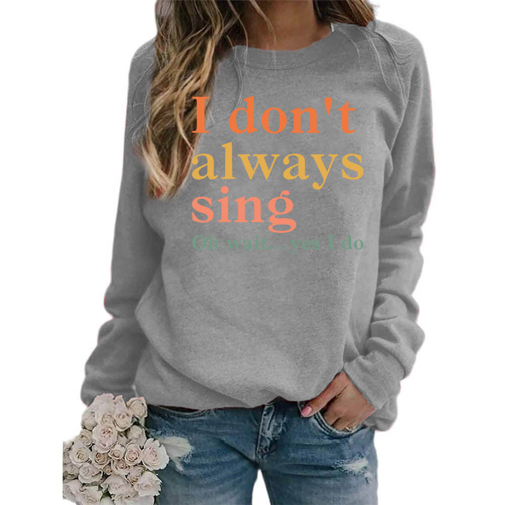 Sweat-shirt pour femmes avec slogan créatif et coupe confortable Chic & Stil