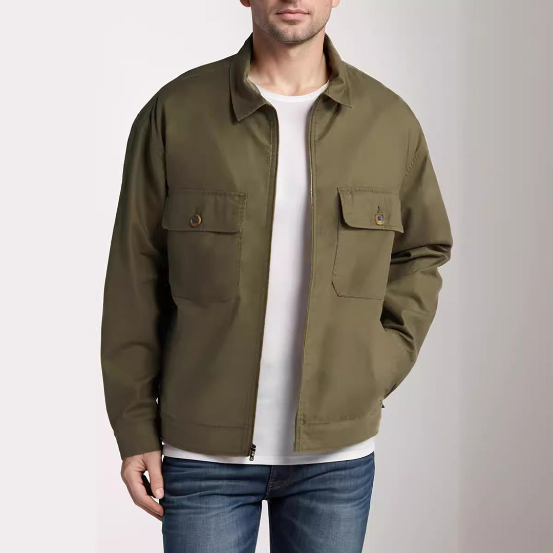 Casual utility jacket for men with practical chest pockets Lune London