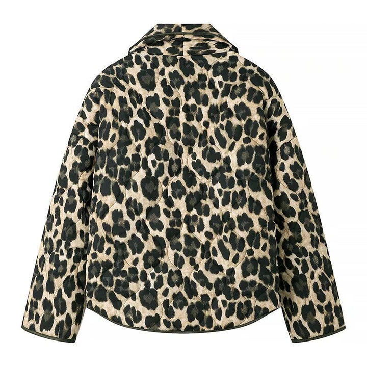 Veste matelassée en léopard stylée pour femmes Chic & Stil