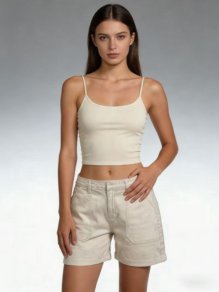 Women Casual Summer Shorts with Side Pockets and Comfortable Fit Lune London