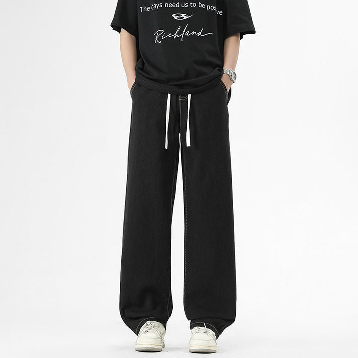 Casual loose pants for men with elastic waistband and pockets Lune London