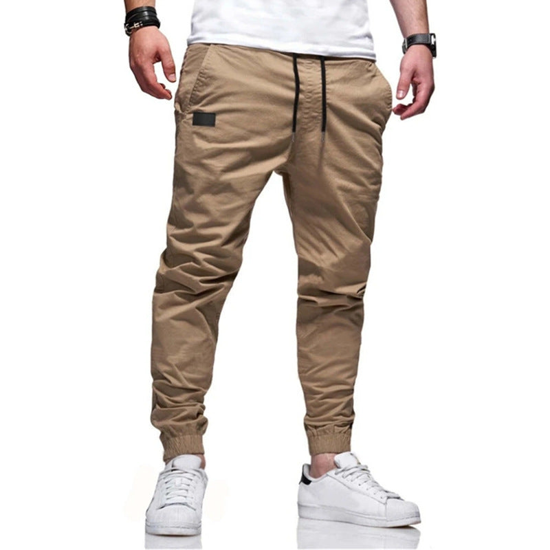 Men's Casual Cargo Pants with Tapered Cut and Practical Pockets Lune London