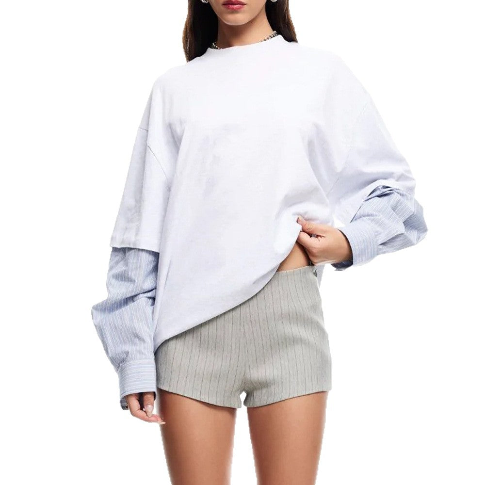 Modular T-shirt for women with unique sleeve details Lune London