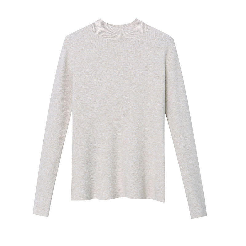 Ladies fitted turtleneck top made of fine ribbed knit Chic & Stil