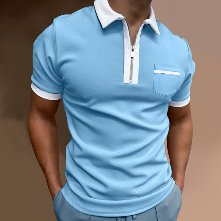 Men's Zip Front Polo Chic Lune London