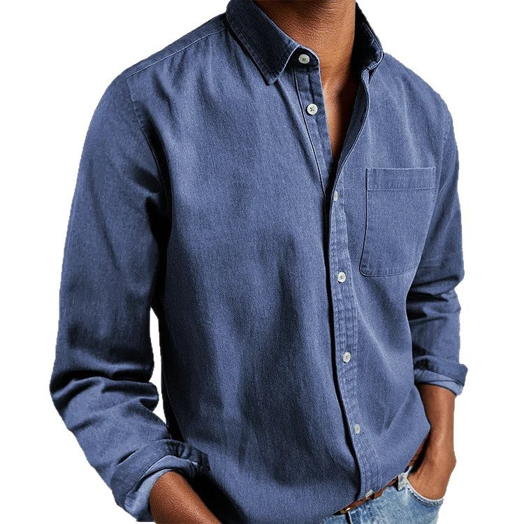 Casual shirt for men in lightweight cotton fabric Lune London