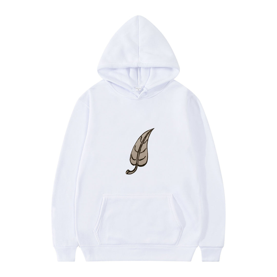 Women's hoodie with original leaf print Chic & Stil