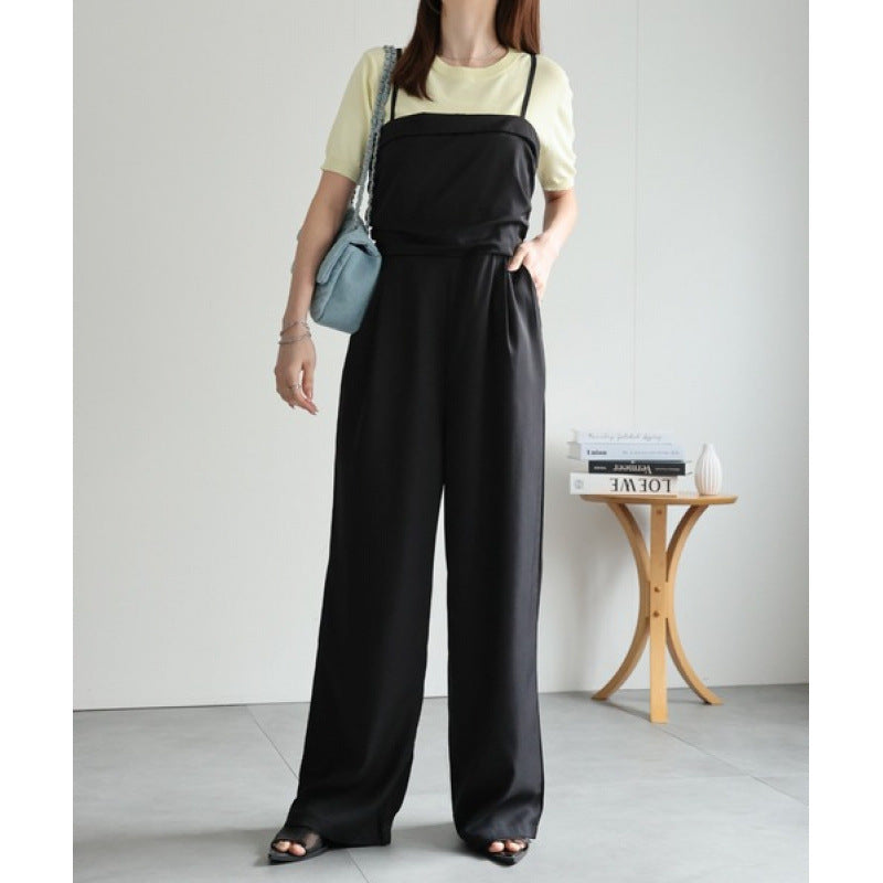 Ladies backless wide leg jumpsuit Lune London