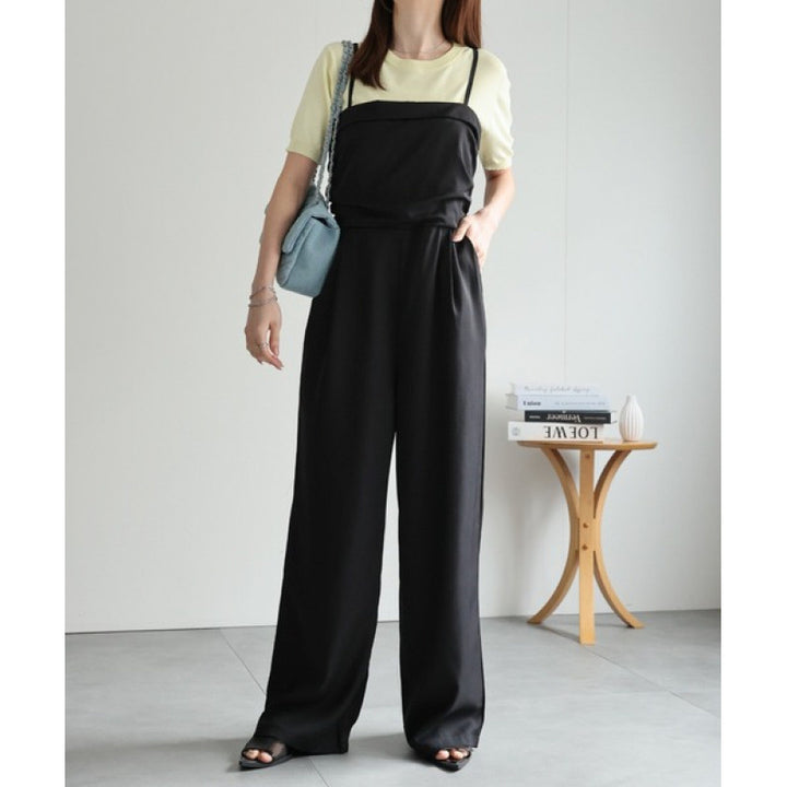Ladies backless wide leg jumpsuit Lune London