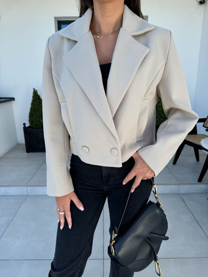 Ladies Elegant Slim-Fit Blazer Jacket Lune London