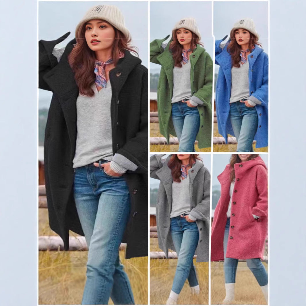 Lune London oversized wool coat for women