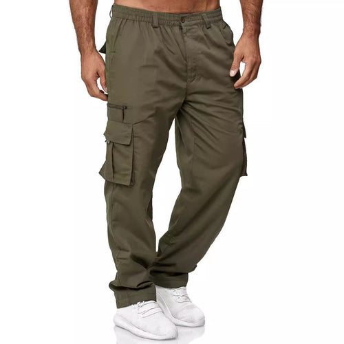 Men's cargo pants with elastic waistband and multifunctional pockets Lune London