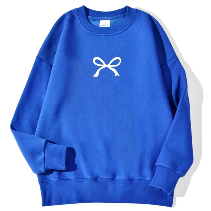 Sweat à capuche confortable pour femmes avec motif de nœud à la mode Chic & Stil
