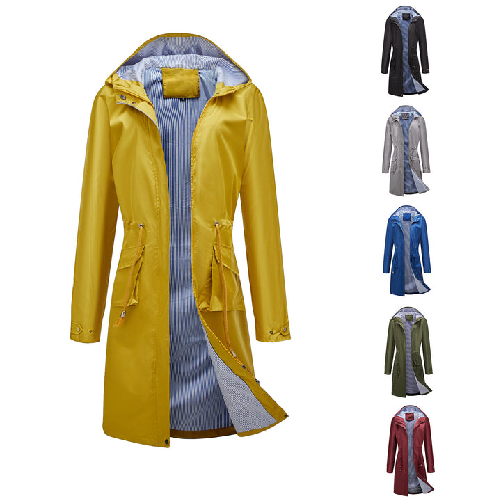 Women's windbreaker leisure jacket with practical drawstrings and inner lining Lune London