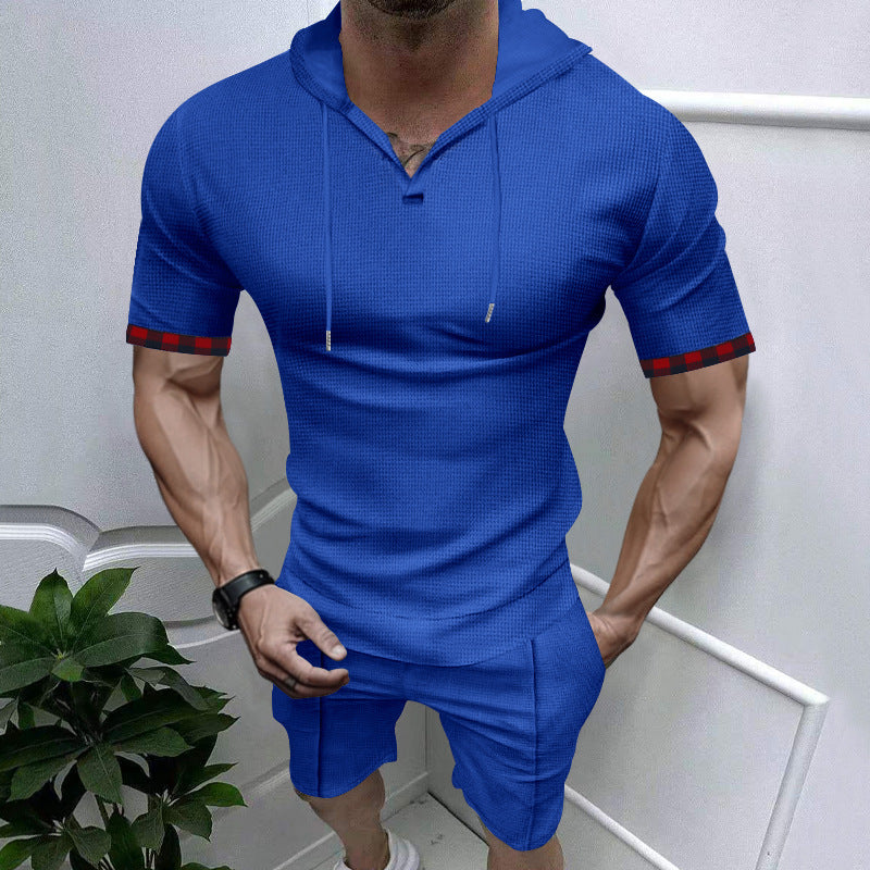Men's short sleeve design t-shirt with striped sleeves Lune London