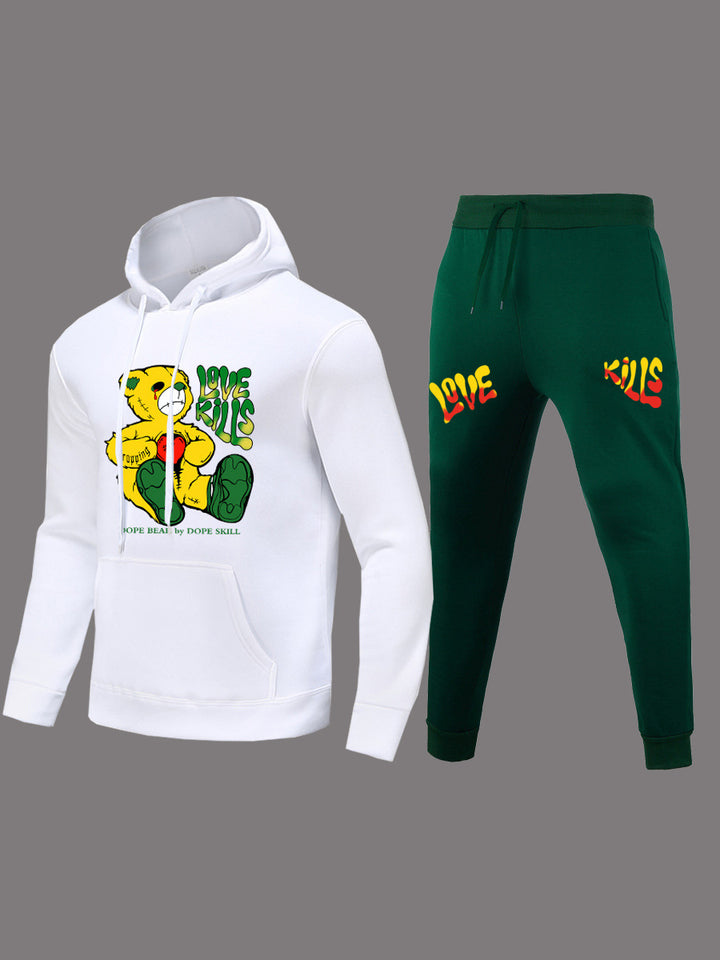 Women’s hoodie and jogger pants set with a trendy printed design Lune London
