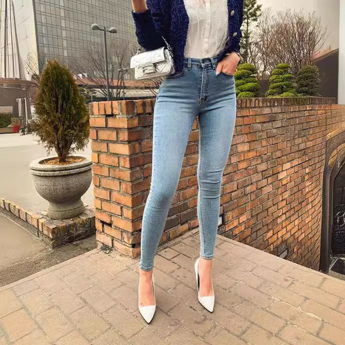 Women's Skinny Jeans with High Waist and Sculpting Effect Lune London
