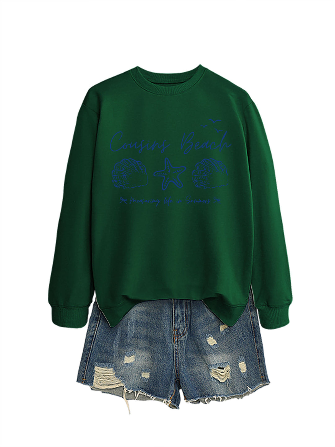 Sweat-shirt femme avec motif maritime et coupe confortable Chic & Stil
