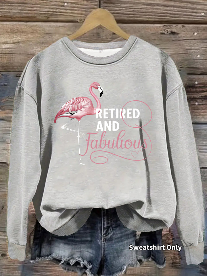 Sweatshirt femme avec motif de flamant rose unique et impression inspirante Chic & Stil