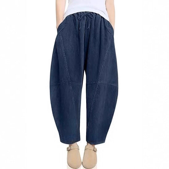 Pantalon de loisirs taille haute raffiné pour dames avec cordon de serrage Chic & Stil
