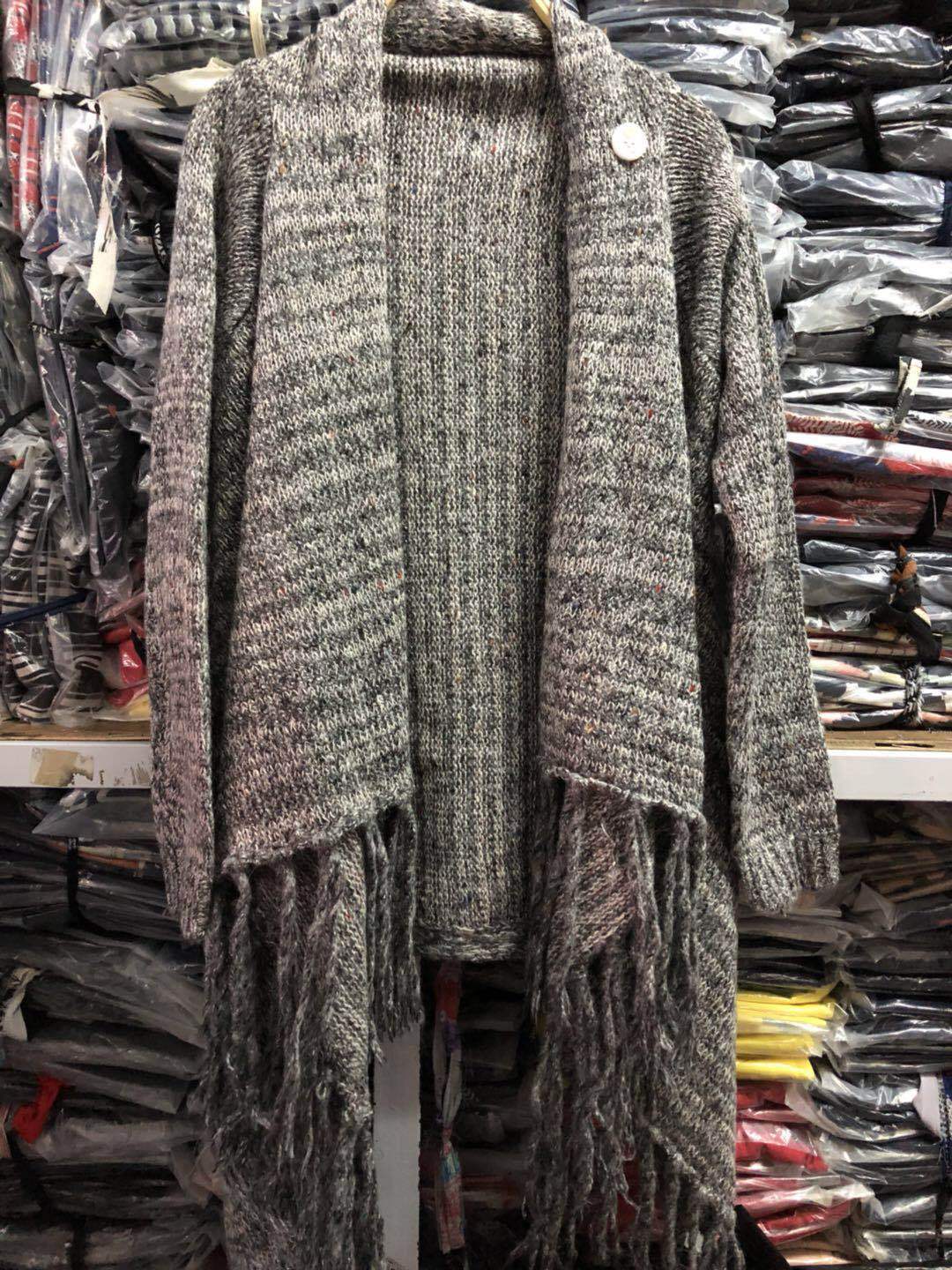 Poncho cocoon pour femme avec franges Chic & Stil