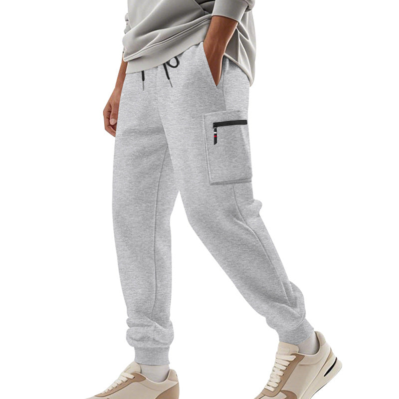 Men's cargo pants with practical side pockets and elastic waist Lune London