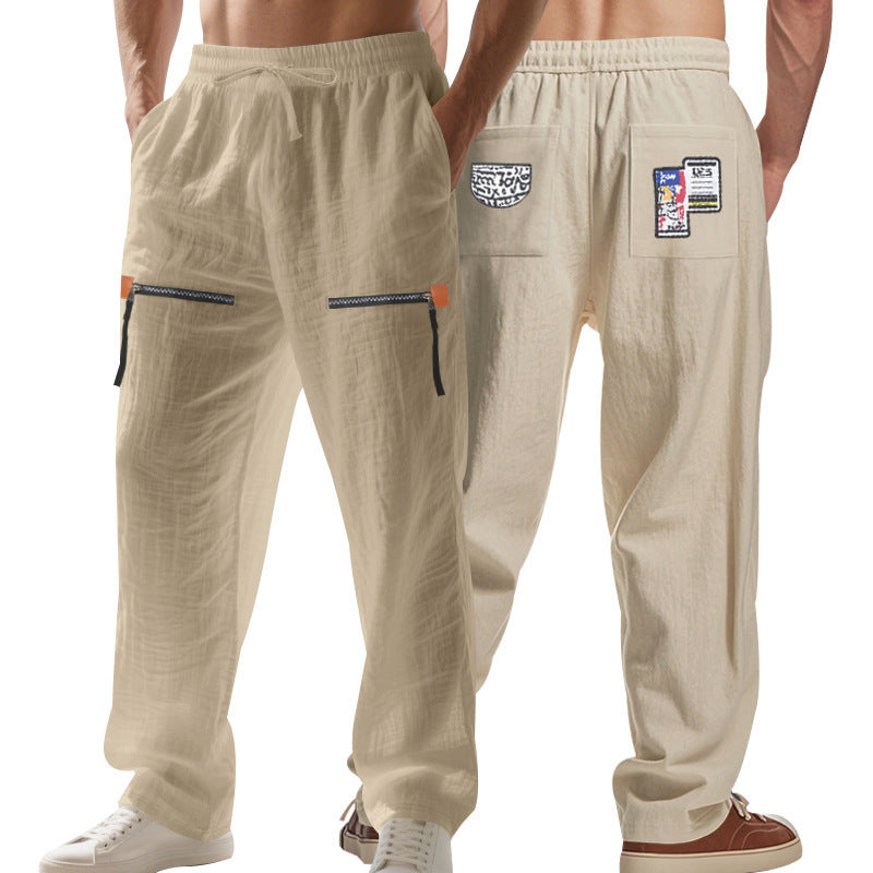 Casual pants for men with practical zip pockets Lune London
