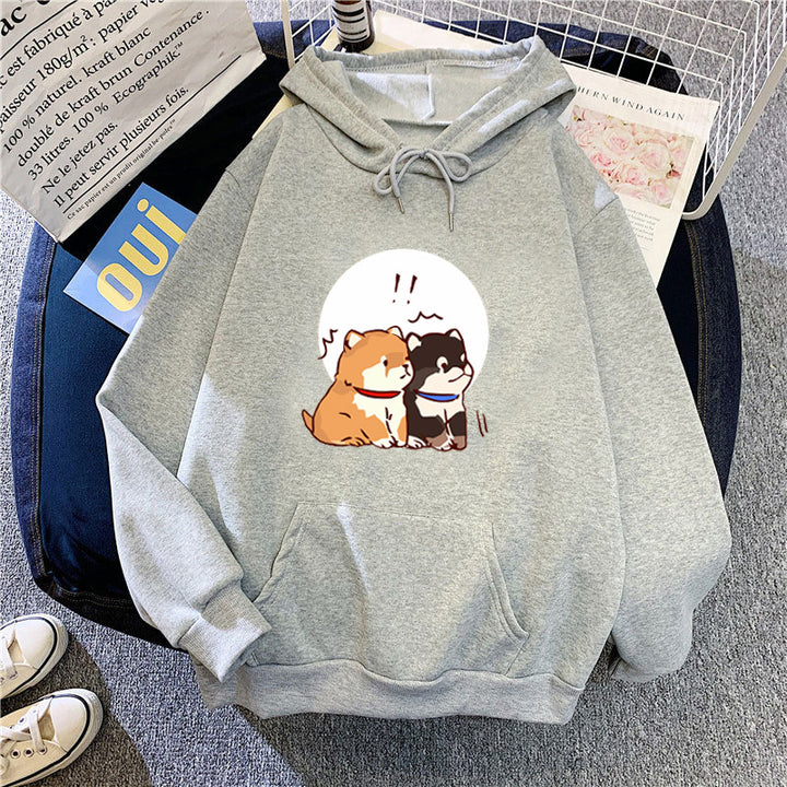 Women's hoodie with cute dog design Chic & Stil