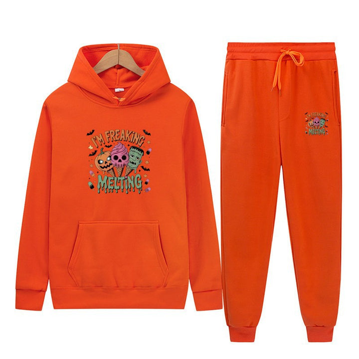 Women’s hoodie set with creative Halloween motifs Chic & Stil