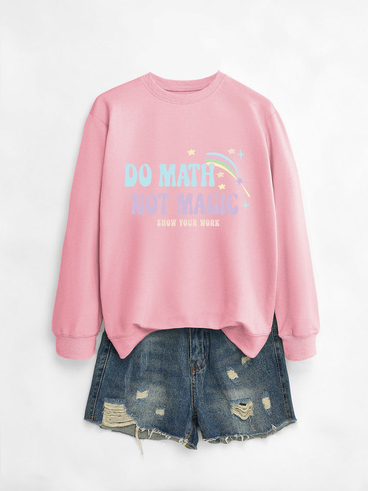 Sweat-shirt décontracté pour femmes avec motif de mathématiques inspirant Chic & Stil