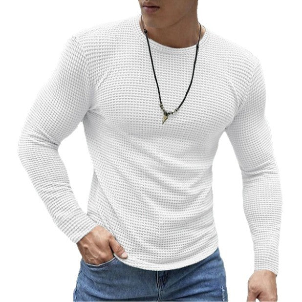 Men's Long-Sleeve Shirt Made Of Textured Material Lune London