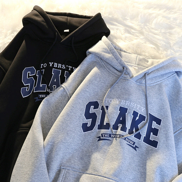 Women's hoodie with casual print and hood Lune London