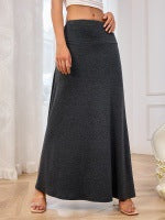 Maxi skirt for women with an elegant A-line and a high waist Lune London