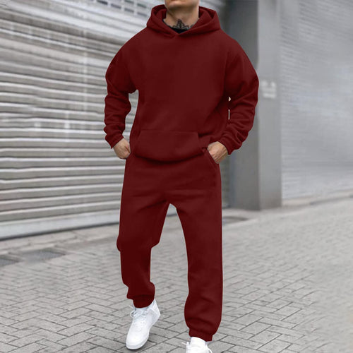 Men's Comfortable Hoodie Suit with Elastic Waistband and Practical Pockets Lune London