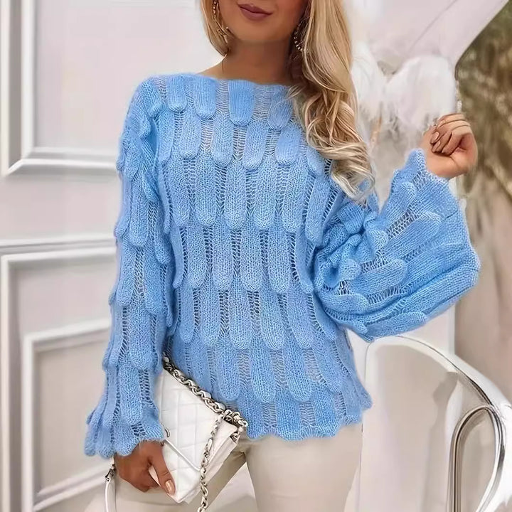 Ladies Oversized Knitted Chic Sweater