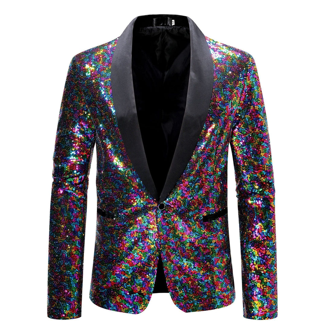 Men's Glamorous Sequin Blazer with Modern Cut Lune London