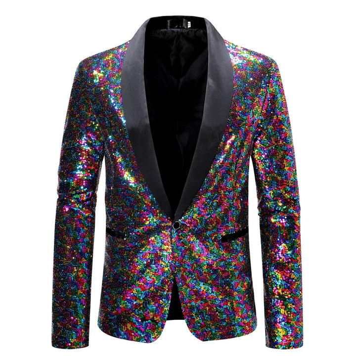 Men's Glamorous Sequin Blazer with Modern Cut Lune London