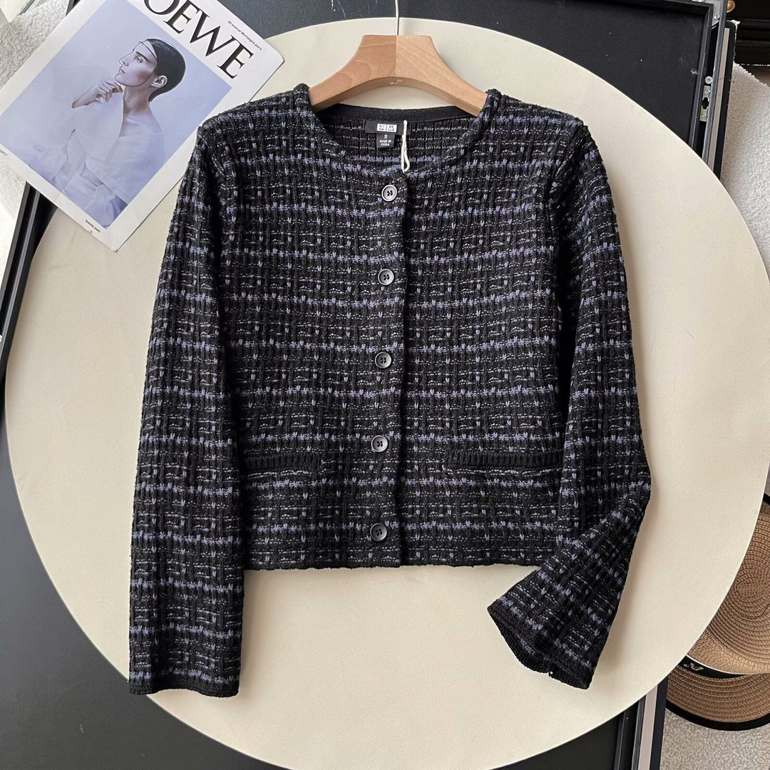 Cardigan en tricot joli pour femmes avec motif texturé Chic & Stil