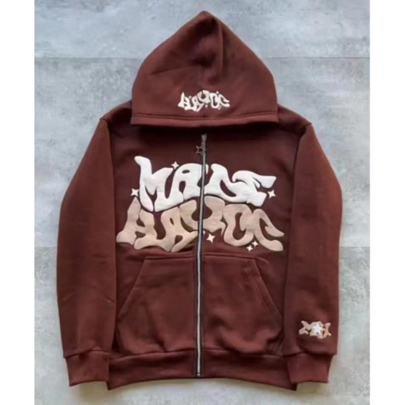 Veste à capuche pour femmes avec lettrage graphique et coupe décontractée Chic & Stil