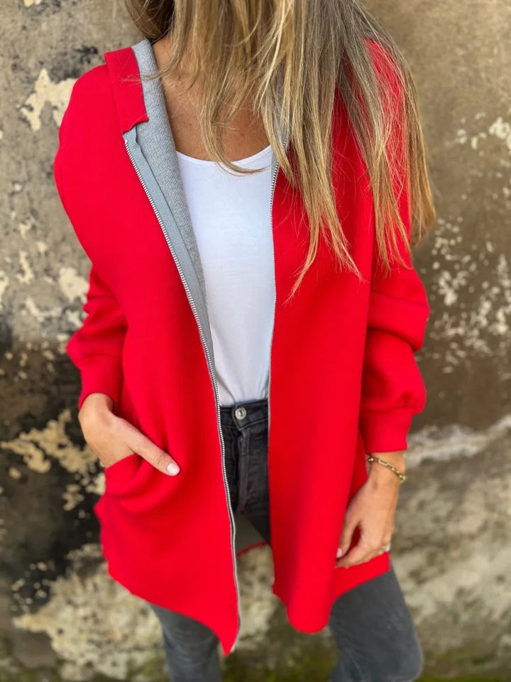Lune London | Hoodie - Relaxed Fit - Zipper - Mid-length with pockets