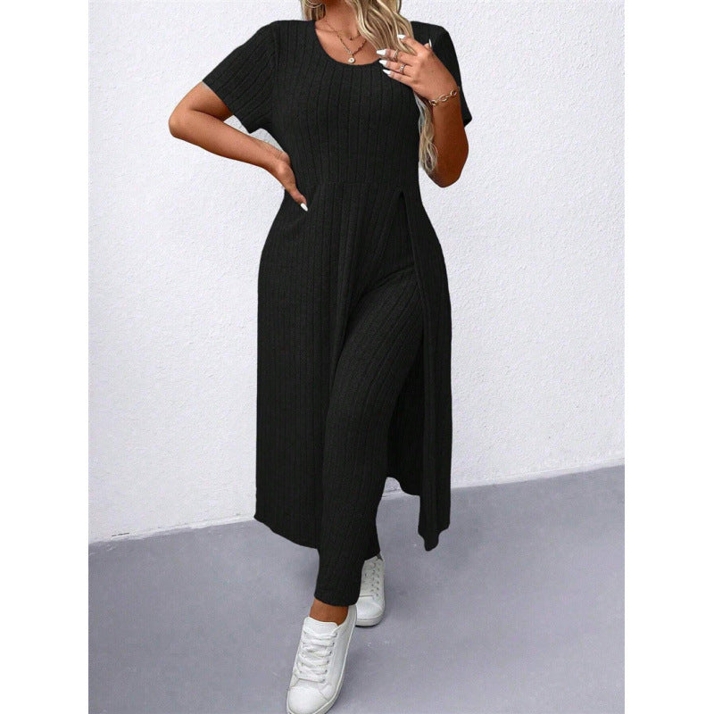 Comfortable knitted dress for women and leggings set Lune London
