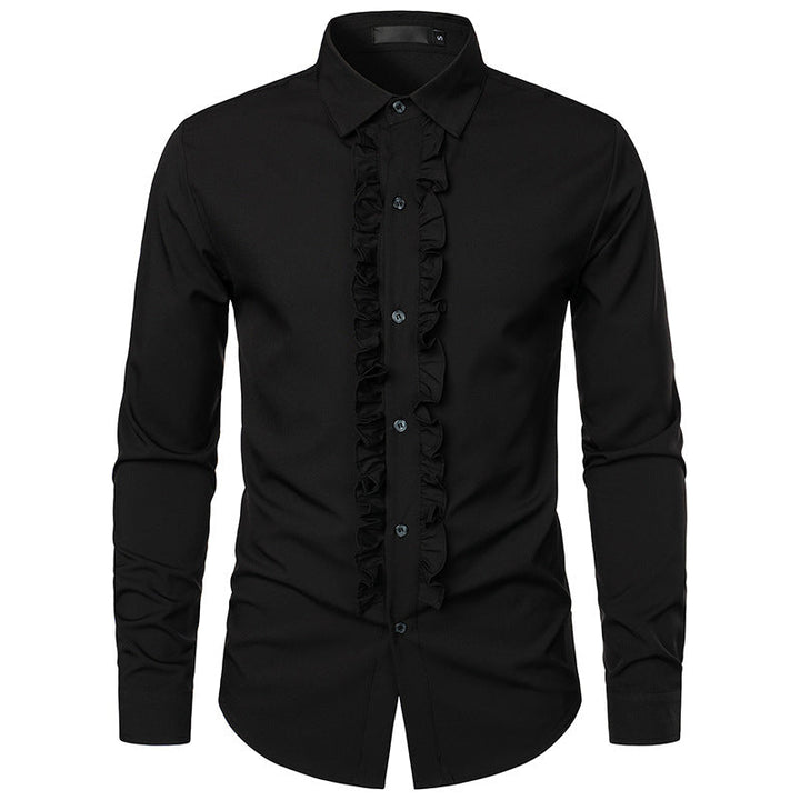 Men's Elegant Shirt with Ruffle Details Lune London