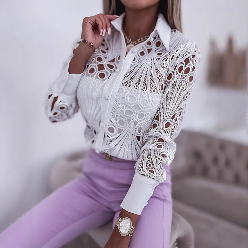 Elegant blouse for women with a unique cut design Lune London