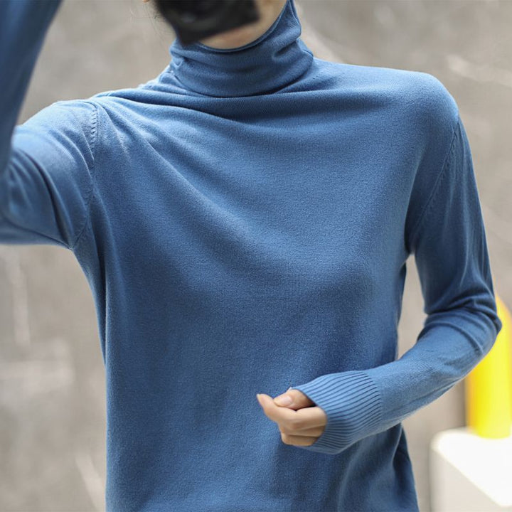 Pull col roulé de haute qualité pour femmes Chic & Stil