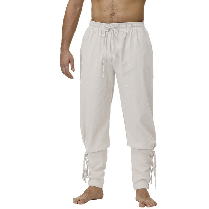 Men's leisure pants with a trendy fit and practical lace details Lune London