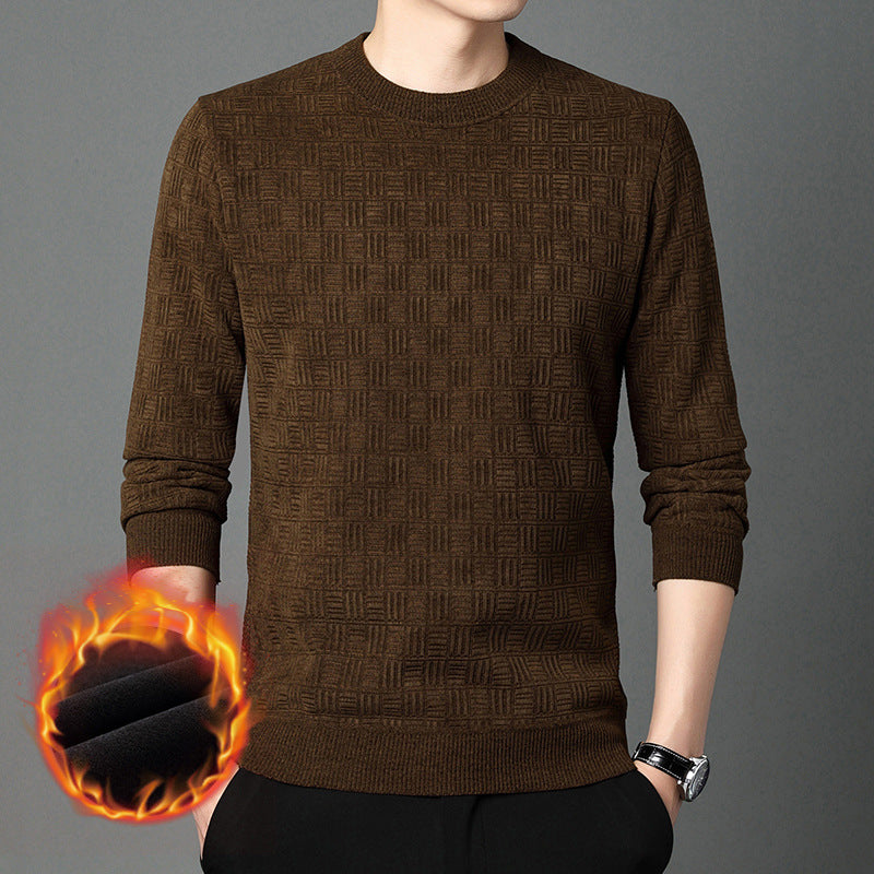 Comfortable knitted sweater for men with a unique structure Lune London