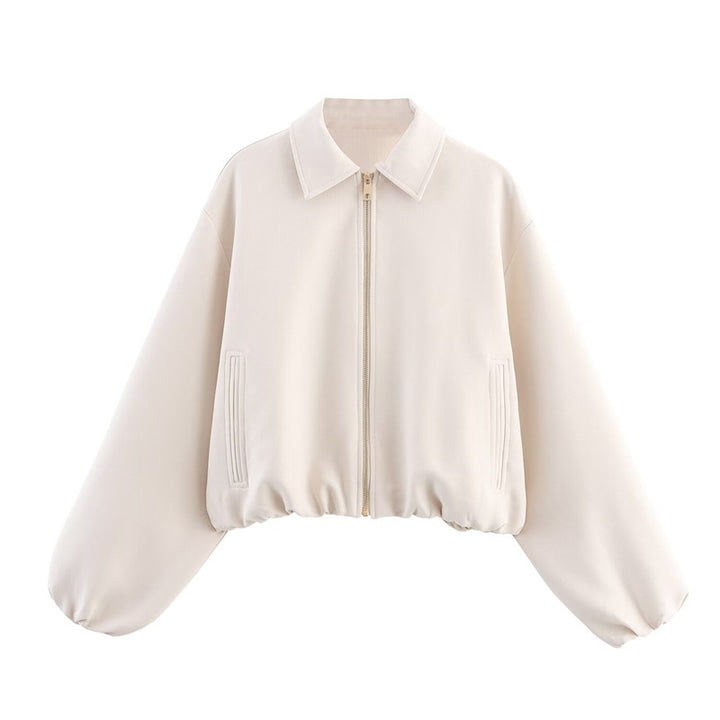 Women's sports jacket with high collar and practical pockets Lune London